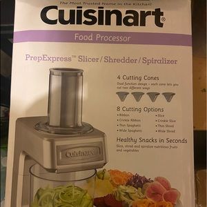 Cusinart food processor with attachments
